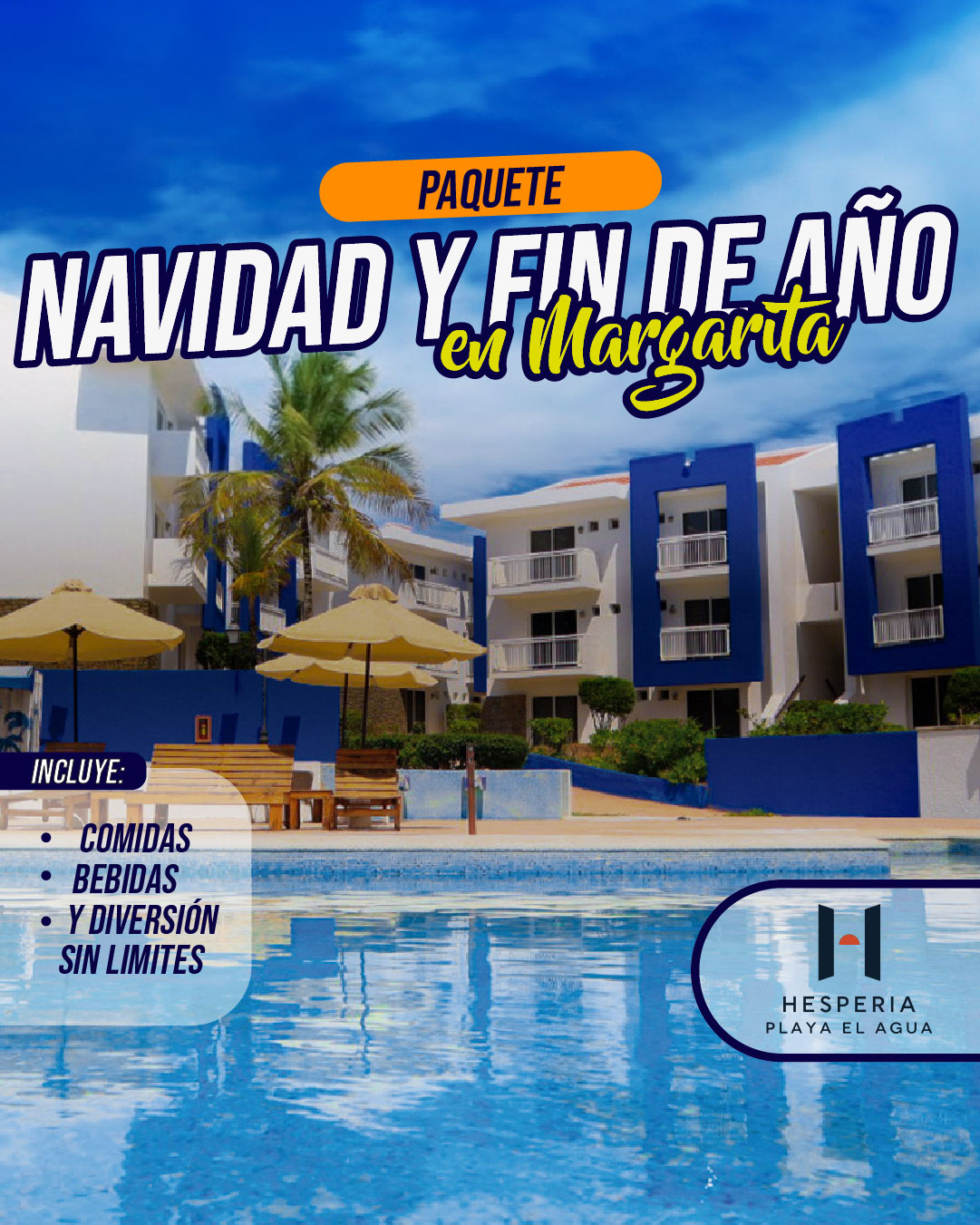paquete de navidad en margarita todo incluido hesperia playa el agua